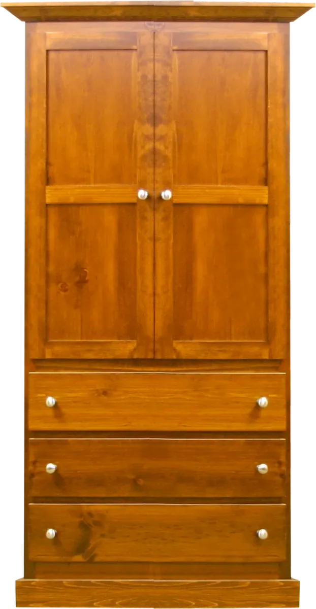 polo solid wood large armoire  by Mako wood furniture