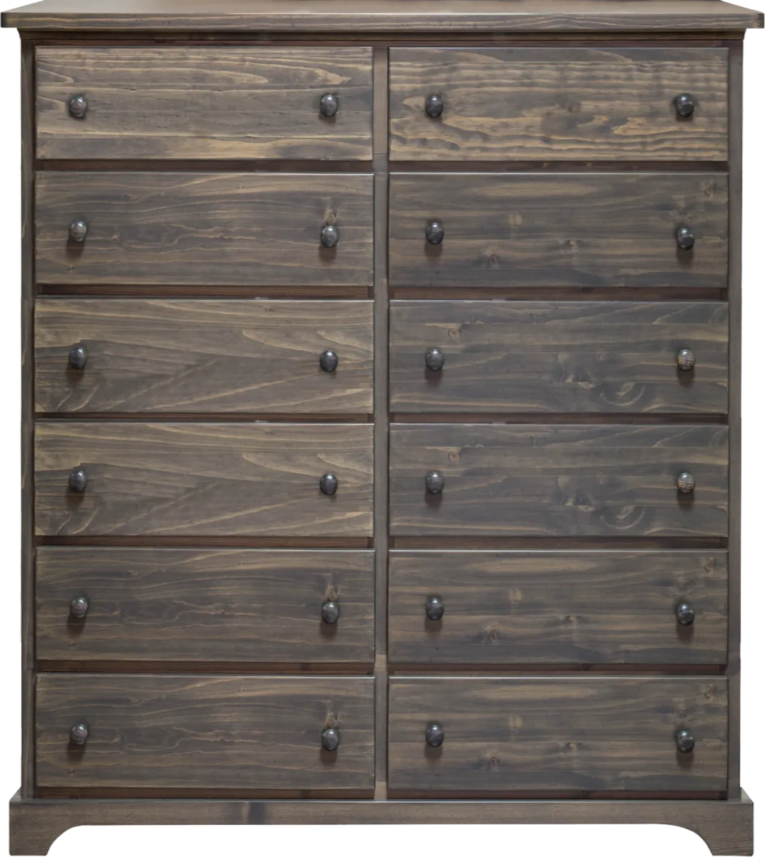 Polo solid wood 12 drawer dresser  by Mako wood furniture