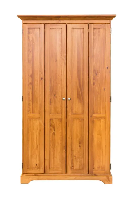 Polo solid wood bifold armoire  by Mako wood furniture