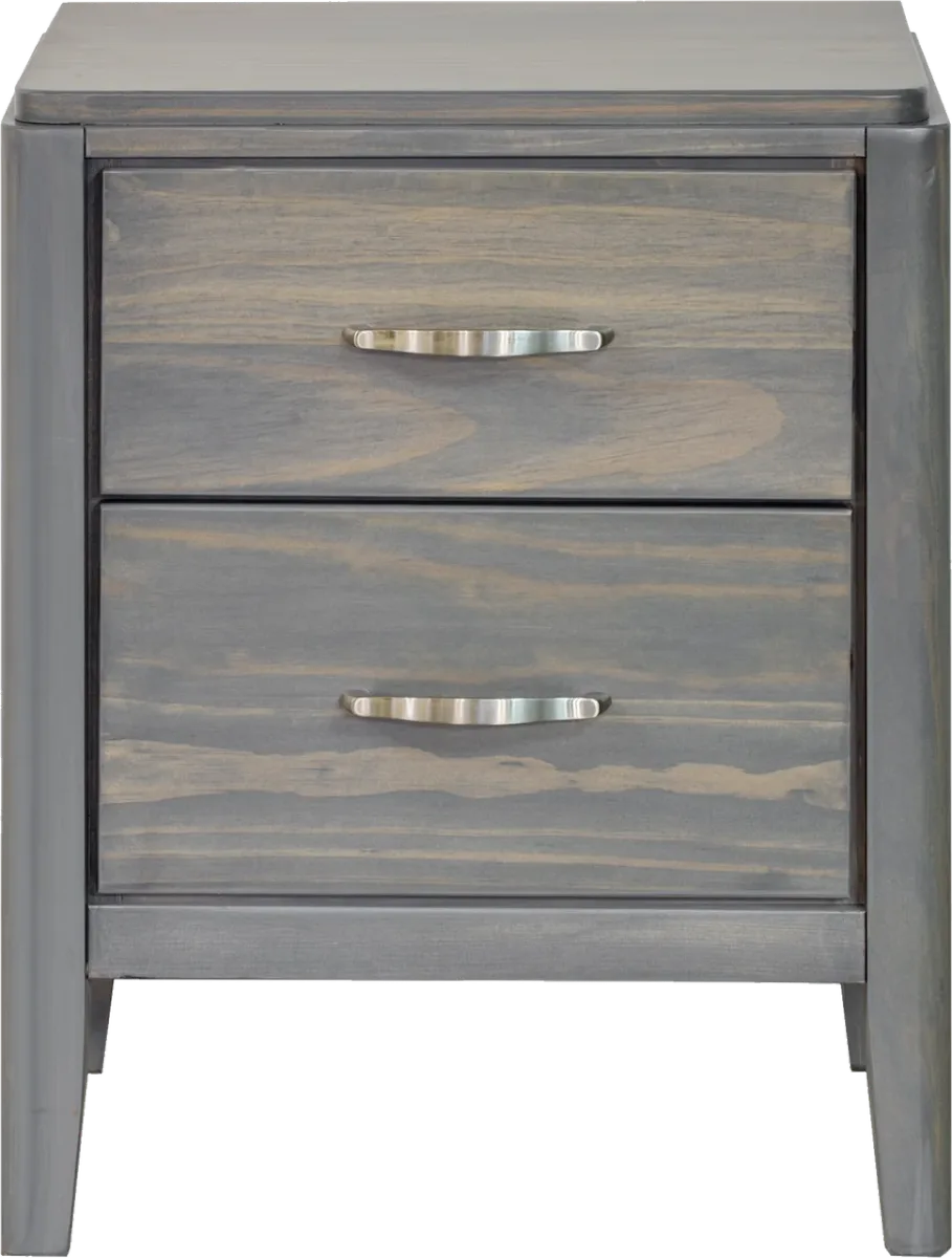 Sage solid pine night stand by Mako wood furniture