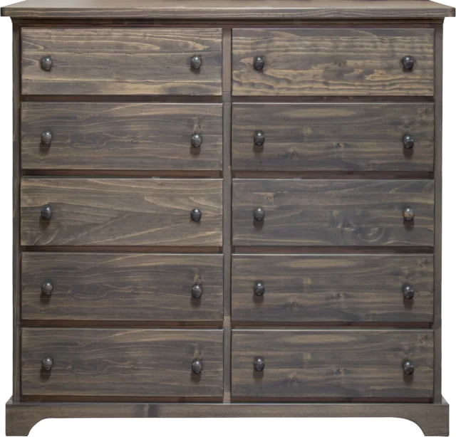 polo solid wood 10 drawer dresser