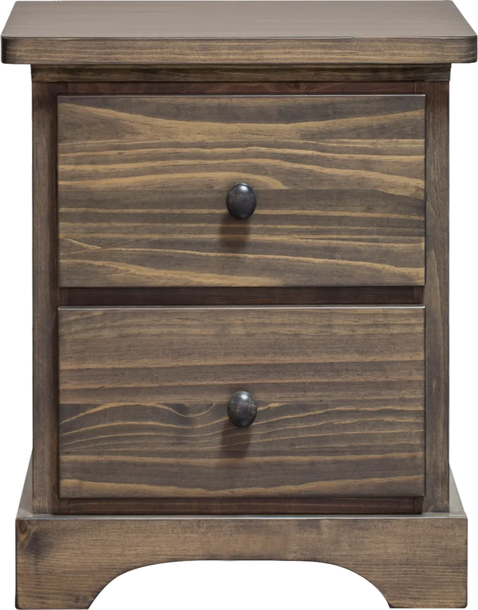 polo solid wood 2 drawer mini night table  by Mako wood furniture