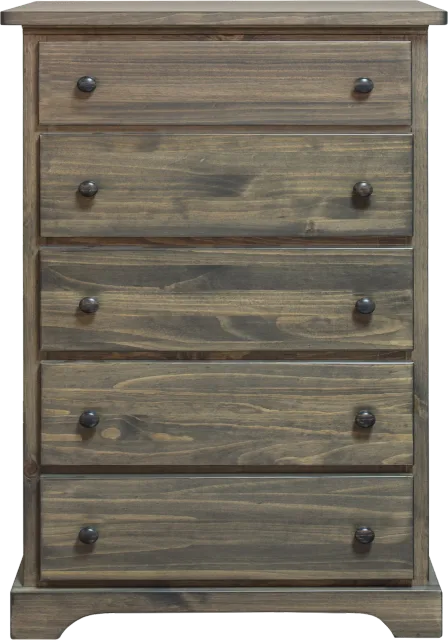 polo 5 deep drawer chest 38 wide  by Mako wood furniture