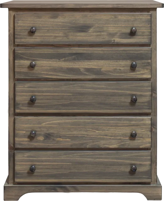 polo solid wood  5 drawer wide chest  by Mako wood furniture