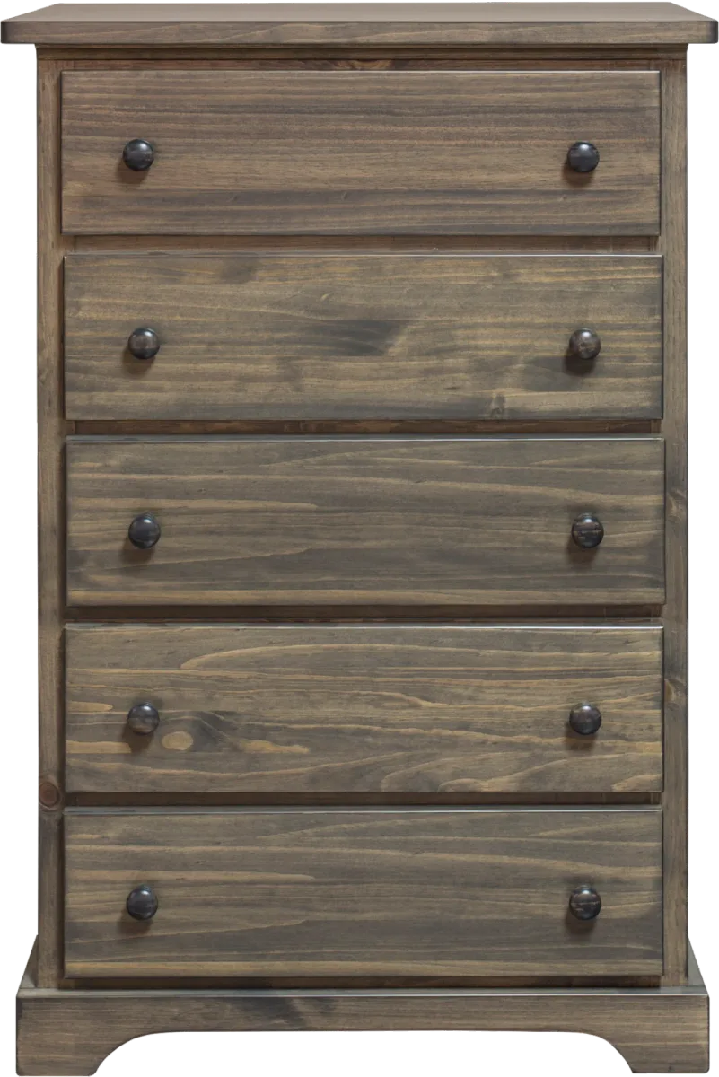polo solid wood 5 drawer chest by Mako wood furniture