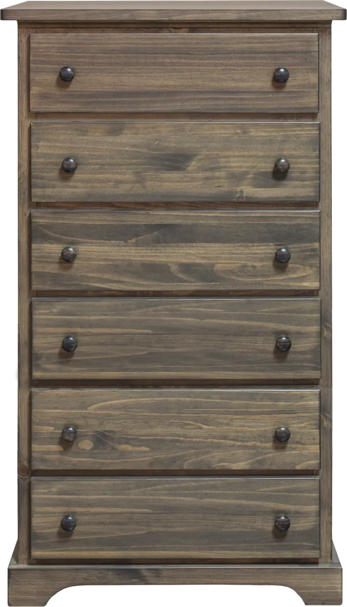 polo solid pine 6 drawer chest  by Mako wood furniture