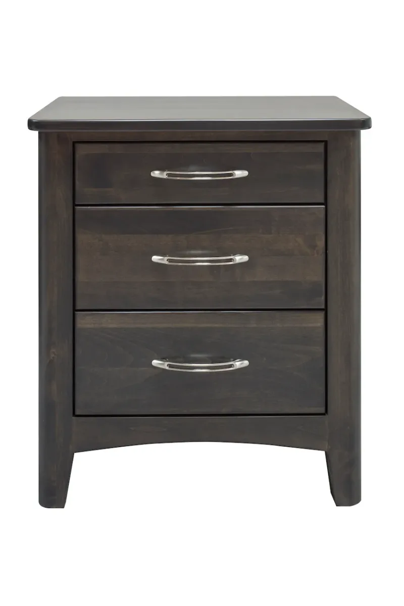 saphire solid maple night stand by Mako wood furniture
