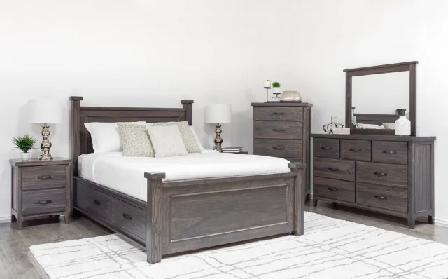 natalie solid wood bedroom suite king queen double  by mako wood furniture