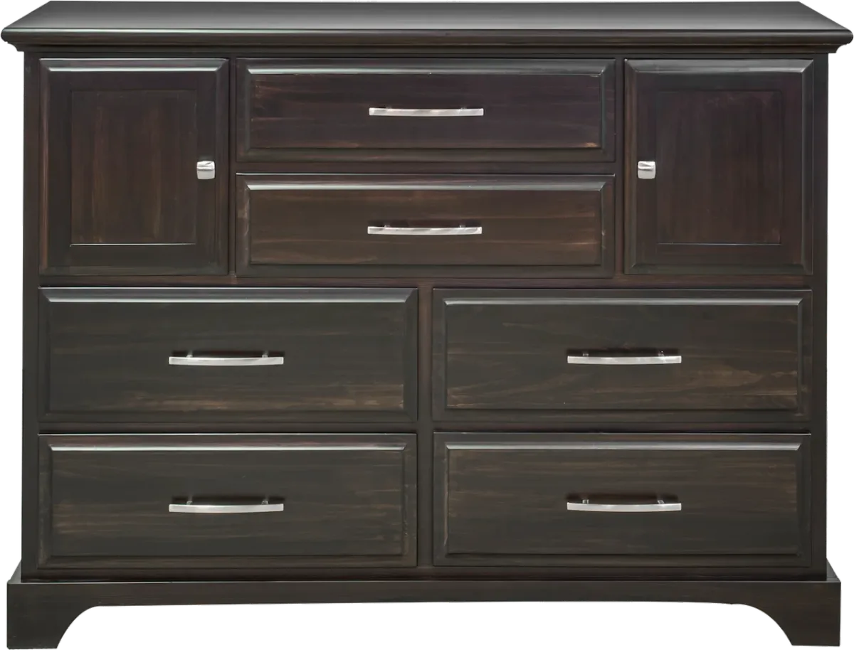 Sameena solid pine dresser with doors by mako wood furniture