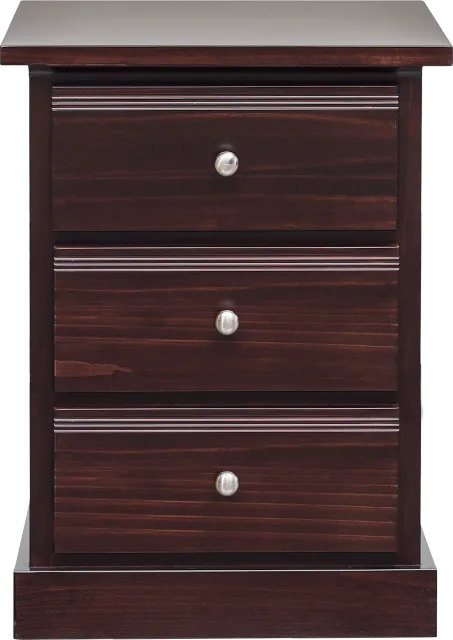 decora three drawers night table  by mako wood furniture