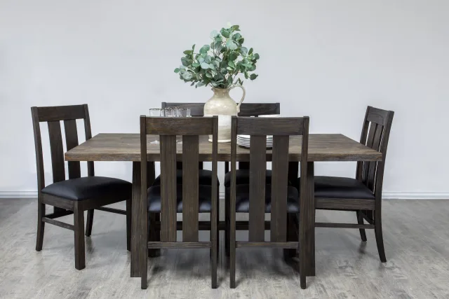 Adam solid pine dining set by Mako Wood Furniture