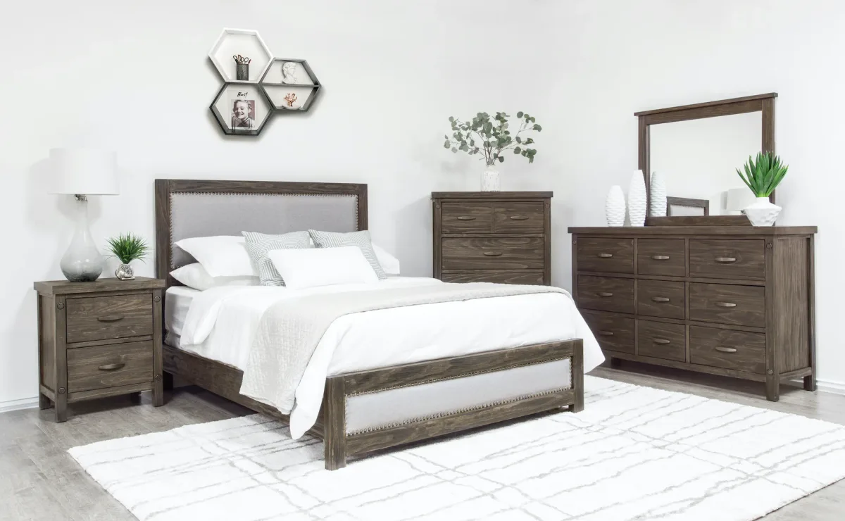 Adam solid pine bedroom suite queen king double by Mako Wood Furniture