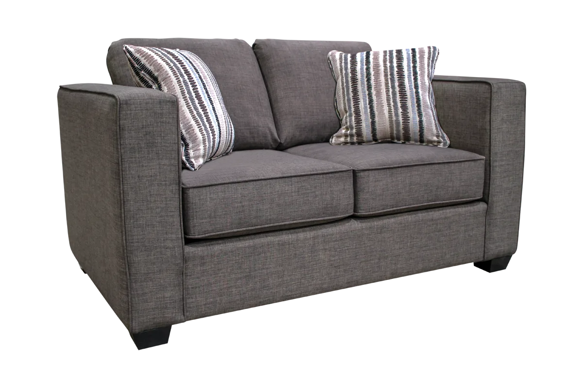 Boston boxed loose back loveseat by Elite sofa designs