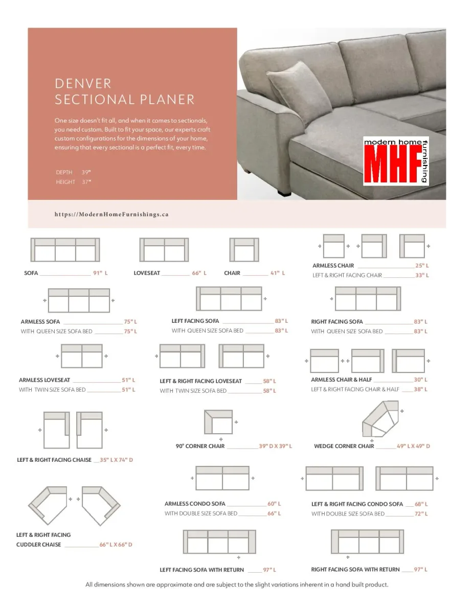 DENVER Sectional Planner-by Elite Sofa Design