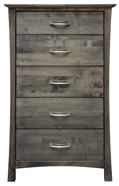 Megan solid maple five drawers chest