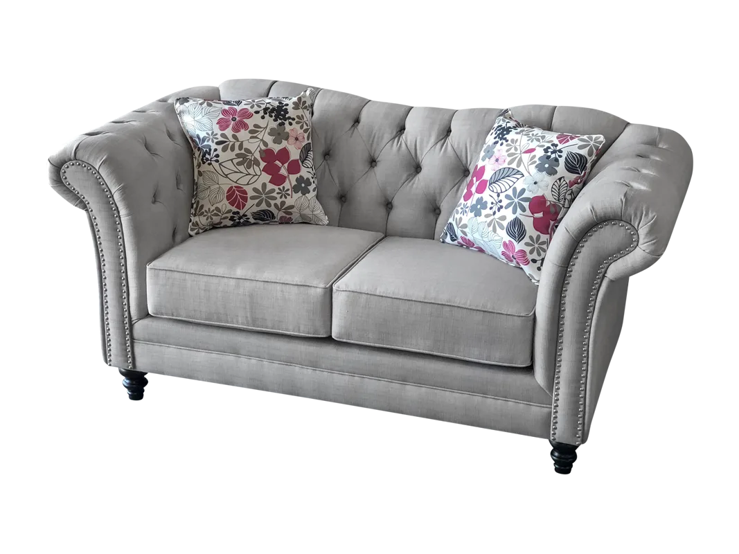 flair tufted camel back loveseat by elite sofa