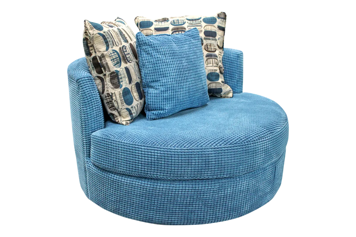 lennox round swivel chair by Elite Sofa design