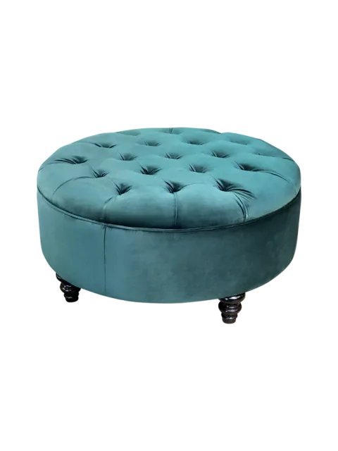 round ottoman by cloud couches