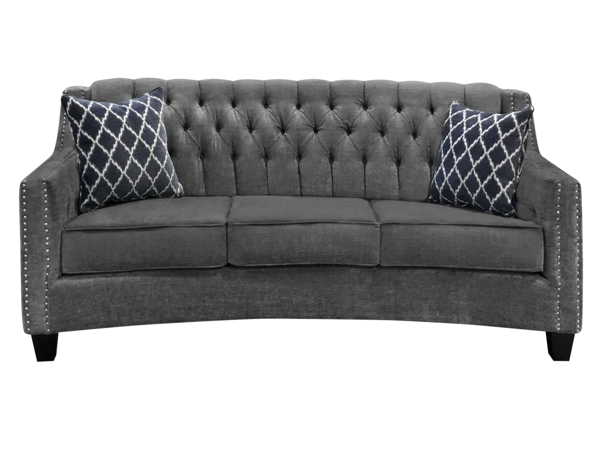 vogue diamond tufted back sofa  by cloud couches