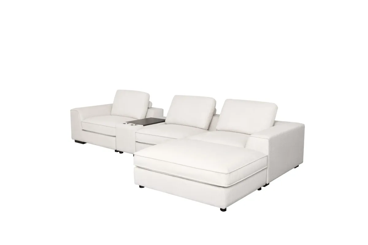 Masi modular sofa with storage ottoman