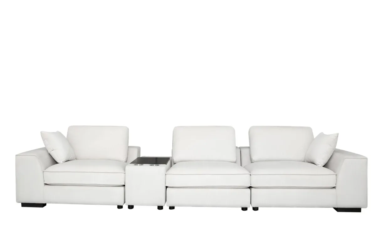 Masi modular sofa with plug in usb slot