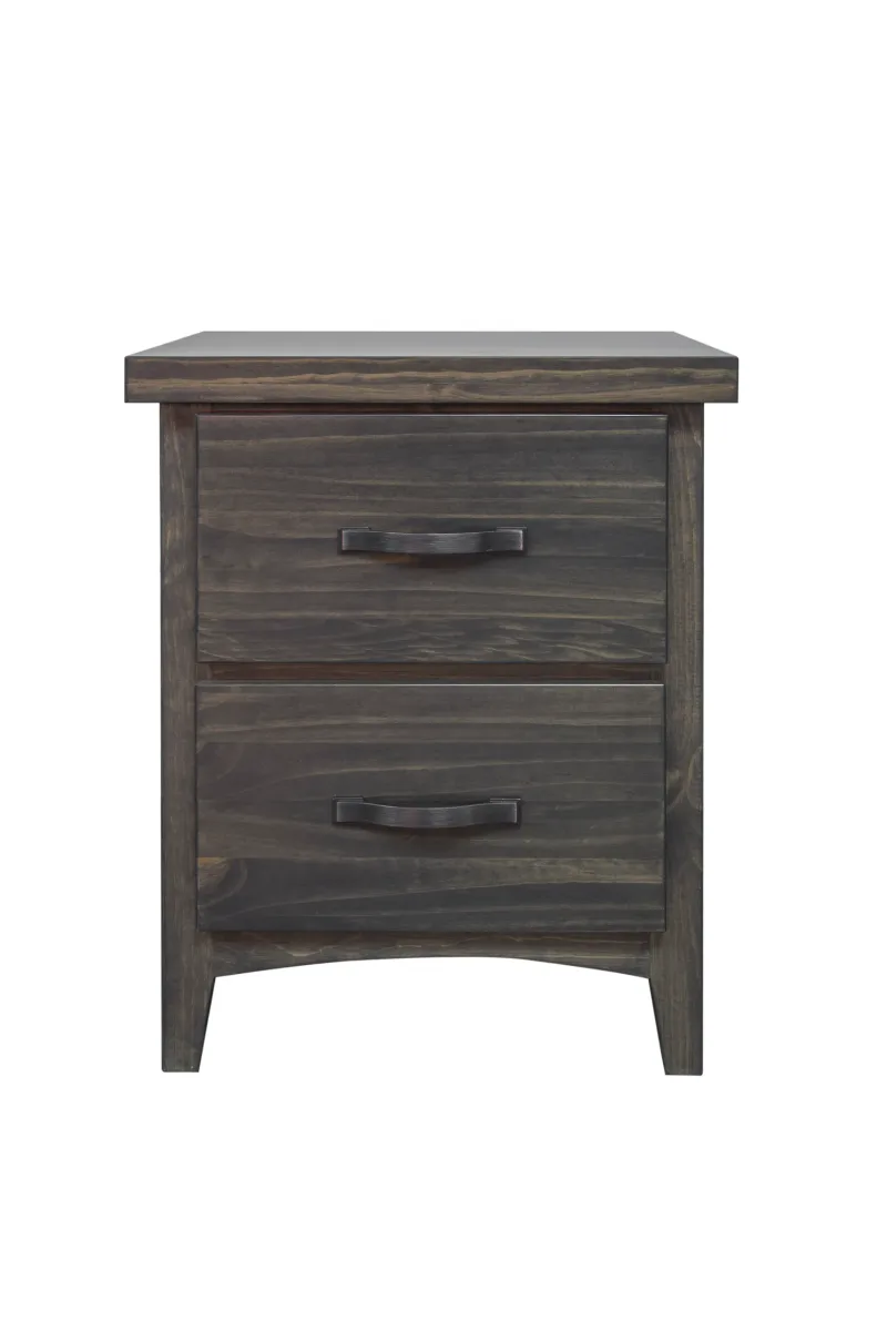 Natalie deep drawers bedside table  by mako wood furniture