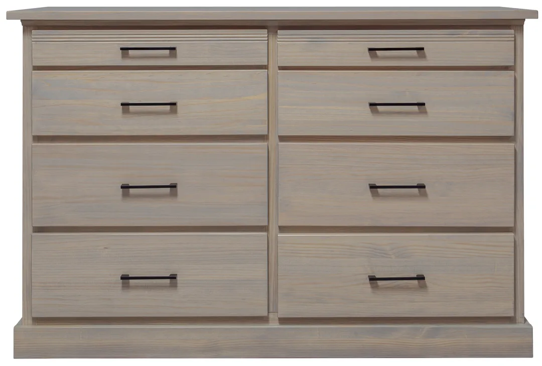 Solid wood Nova eight drawers dresser with deep and pencil drawers