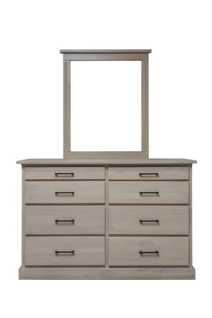 Crystal eight drawer dresser with deep drawers by Mako Wood Furniture