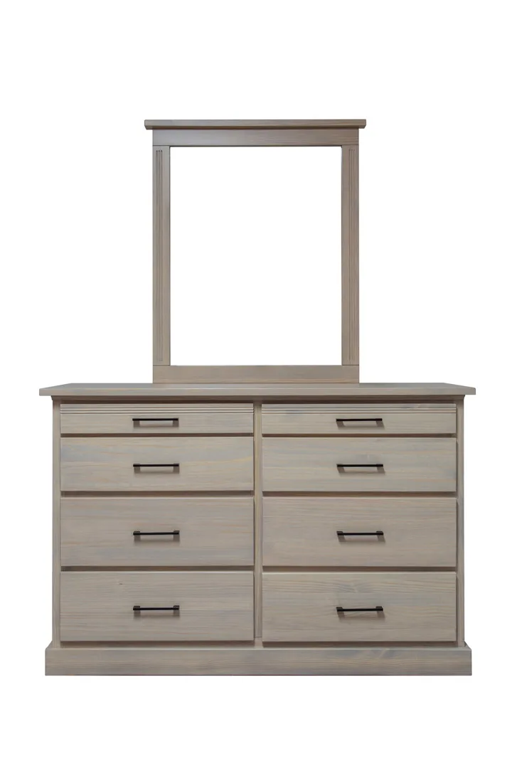 Crystal eight drawer dresser with deep drawers by Mako Wood Furniture