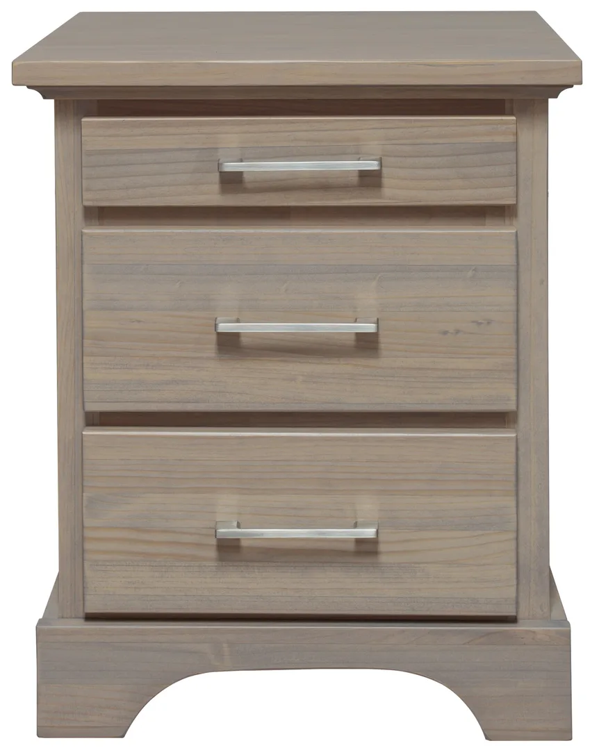 Nova solid pine nightstand by Mako Wood Furniture