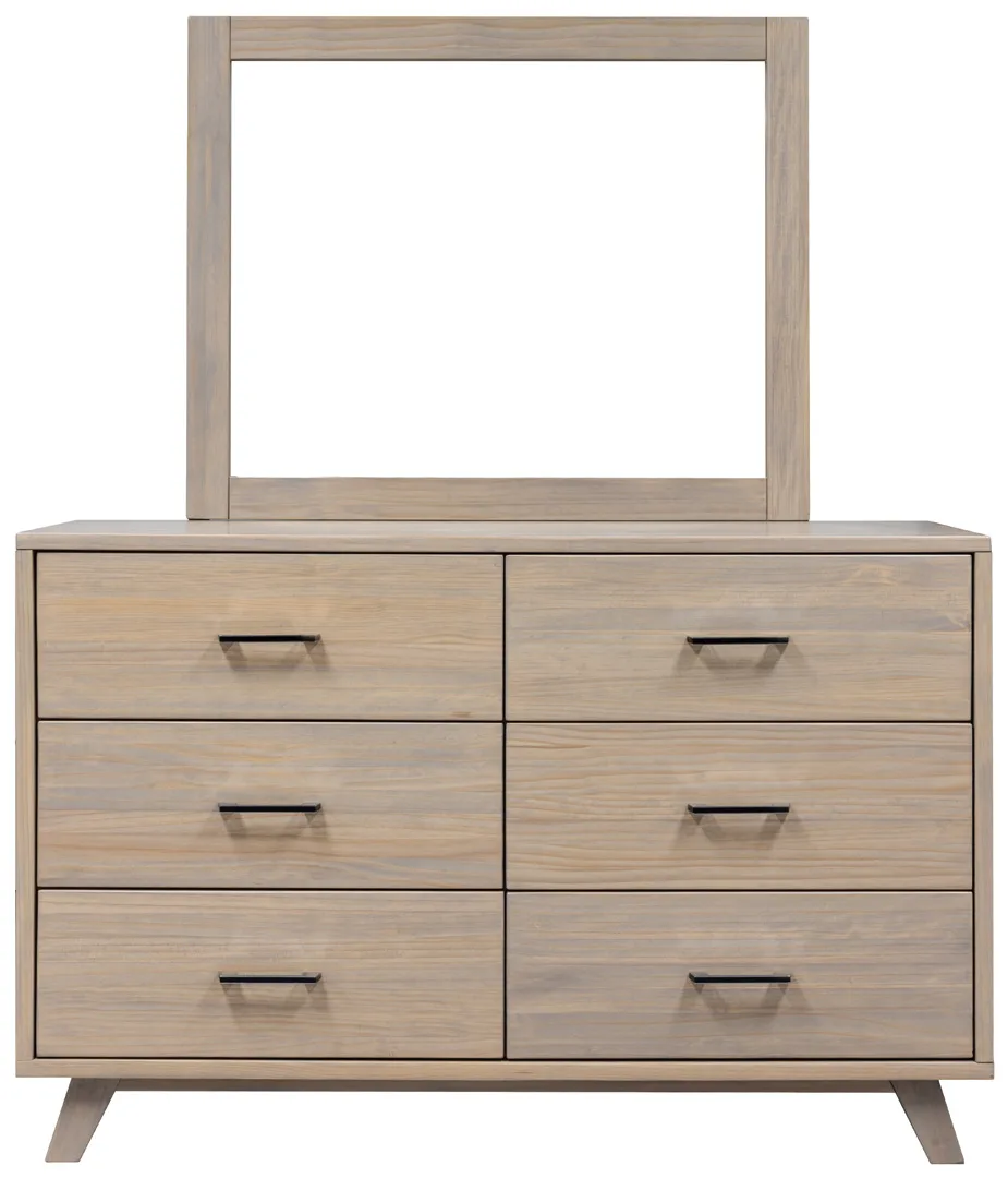 Belmont 6 drawers dresser with Mirror