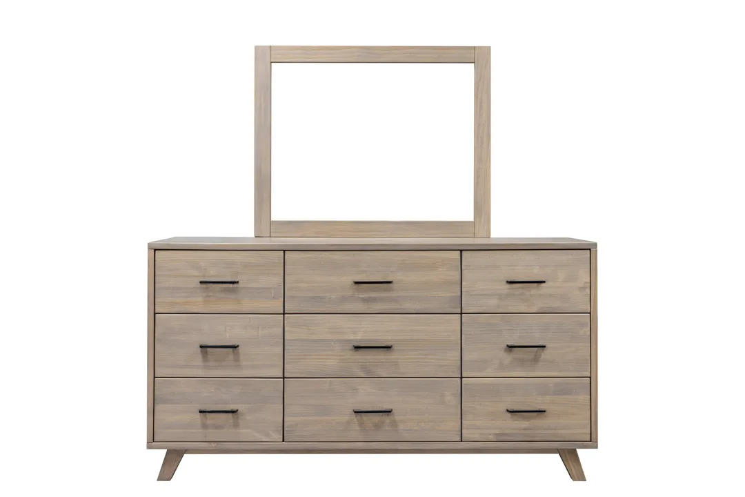 Belmont nine drawer dresser with mirror