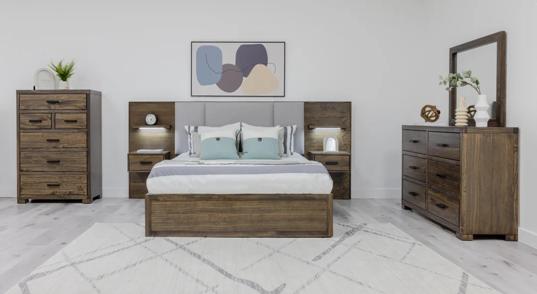 Oliver solid wood bedroom suite by Mako Wood Furniture