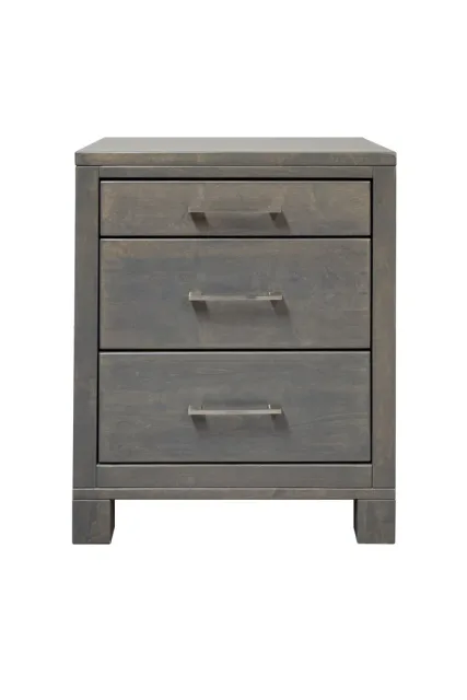 Delta solid maple bedside table by Mako Wood Furniture