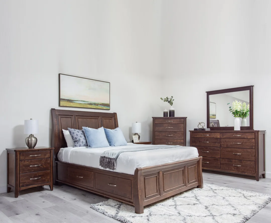 Whistler solid maple bedroom suite by Mako Wood Furniture