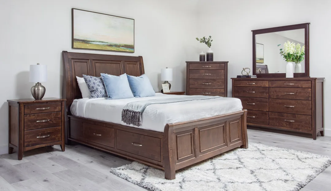 Solid Maple wood Whistler bedroom suite by Mako