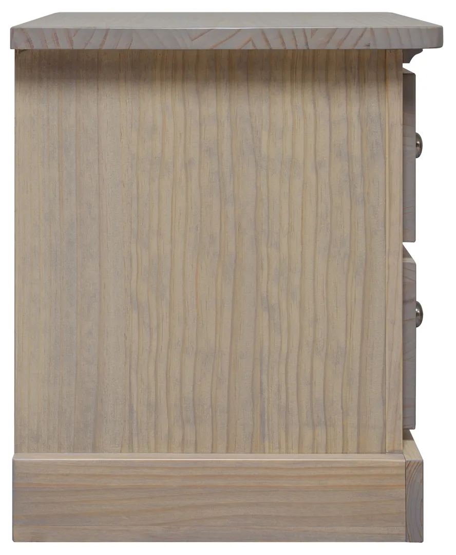 1300-60-MIni Pine two drawers Mini Night table side view