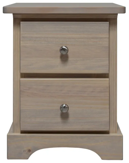 solid pine narrow bedside table by Mako Wood Furniture