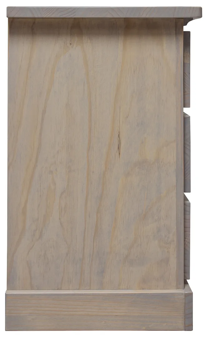 1300-6000-30 Pine 6 drawers side view