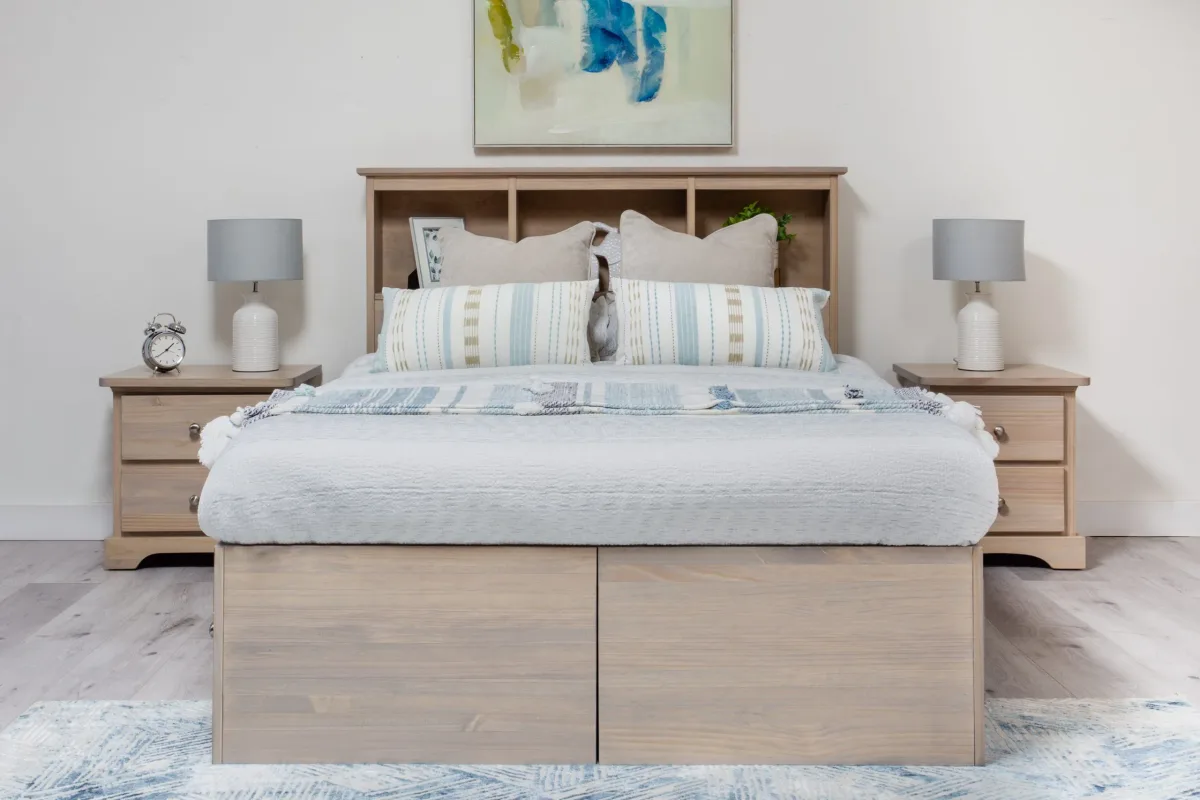 1300-MATES-Q Pine Mates Storage bed Queen size